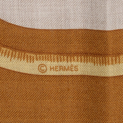 Hermes Cashmere Silk Tigre Royal Shawl 140 5 of 6