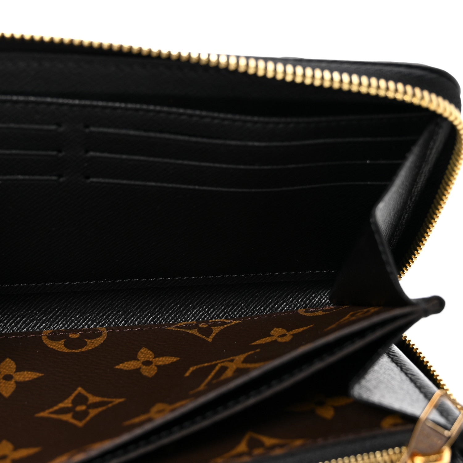 Louis Vuitton Monogram Zippy Retiro Wallet Black 5 of 7