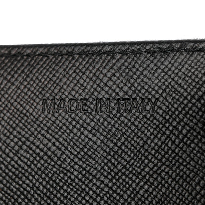 Prada Tessuto Nylon Saffiano Flap Wallet Black 7 of 10
