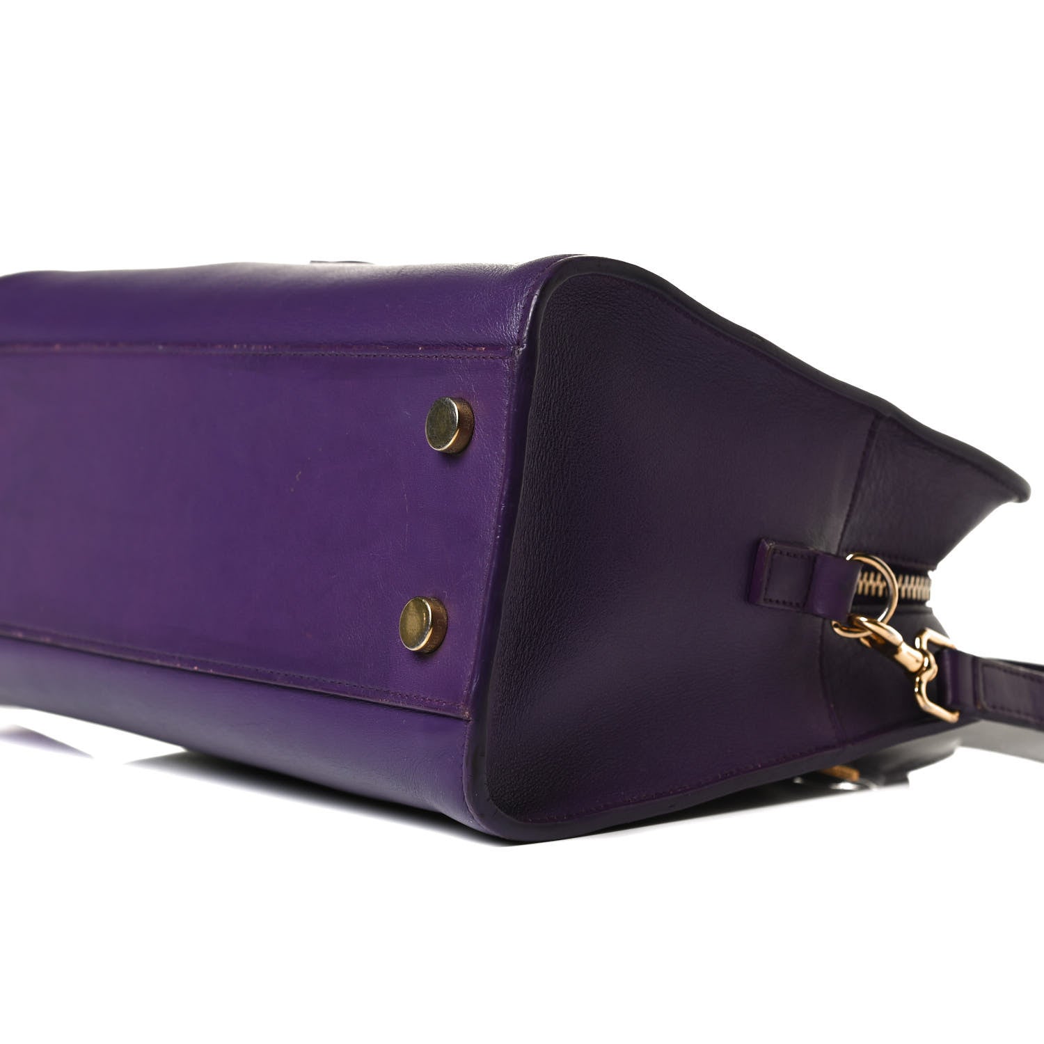 Saint Laurent Calfskin Monogram Baby Cabas Purple 9 of 16