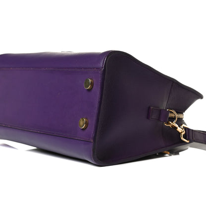 Saint Laurent Calfskin Monogram Baby Cabas Purple 9 of 16