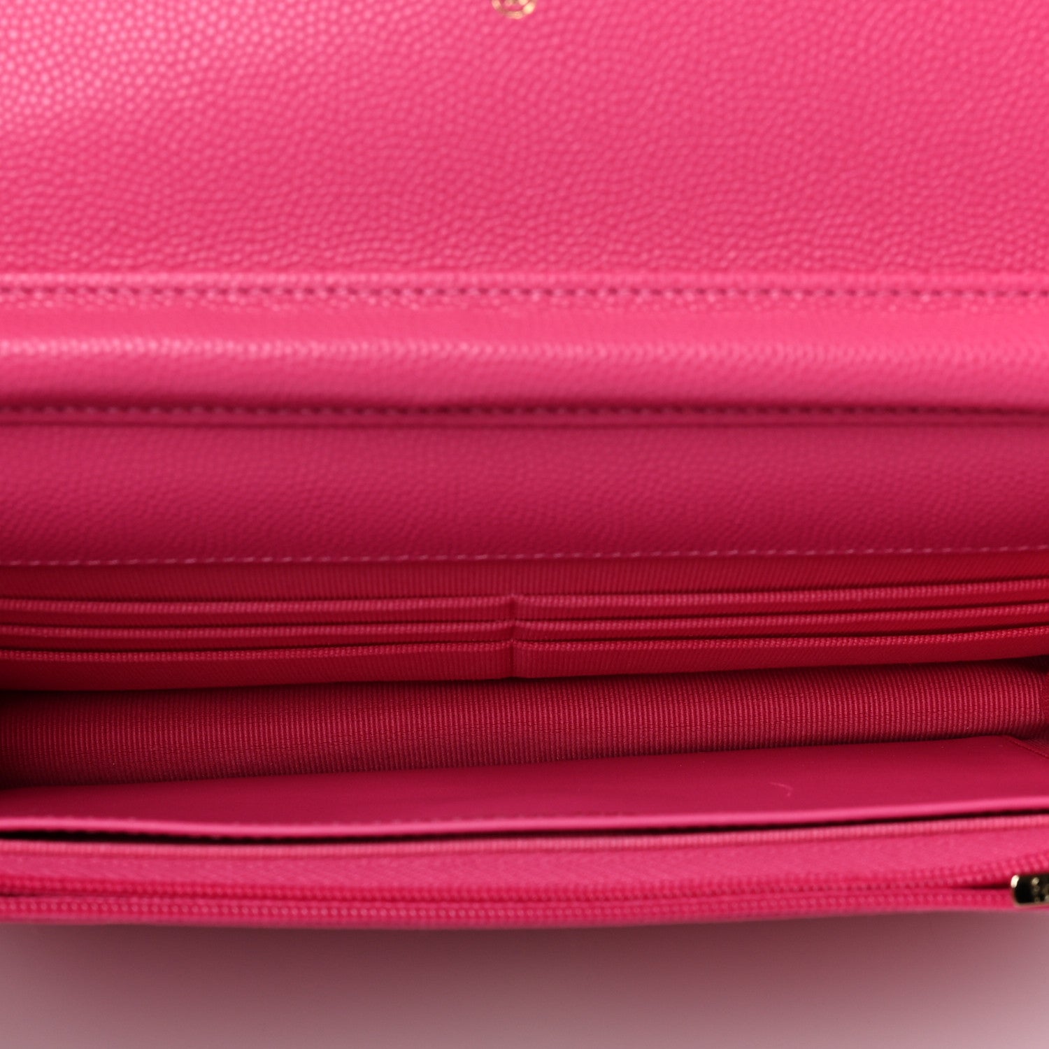 Chanel Caviar Quilted Wallet On Chain WOC Fuchsia 5 of 10