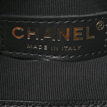 Chanel Shiny Caviar Quilted Medium Duma Pockets Drawstring Backpack Black 6 of 10