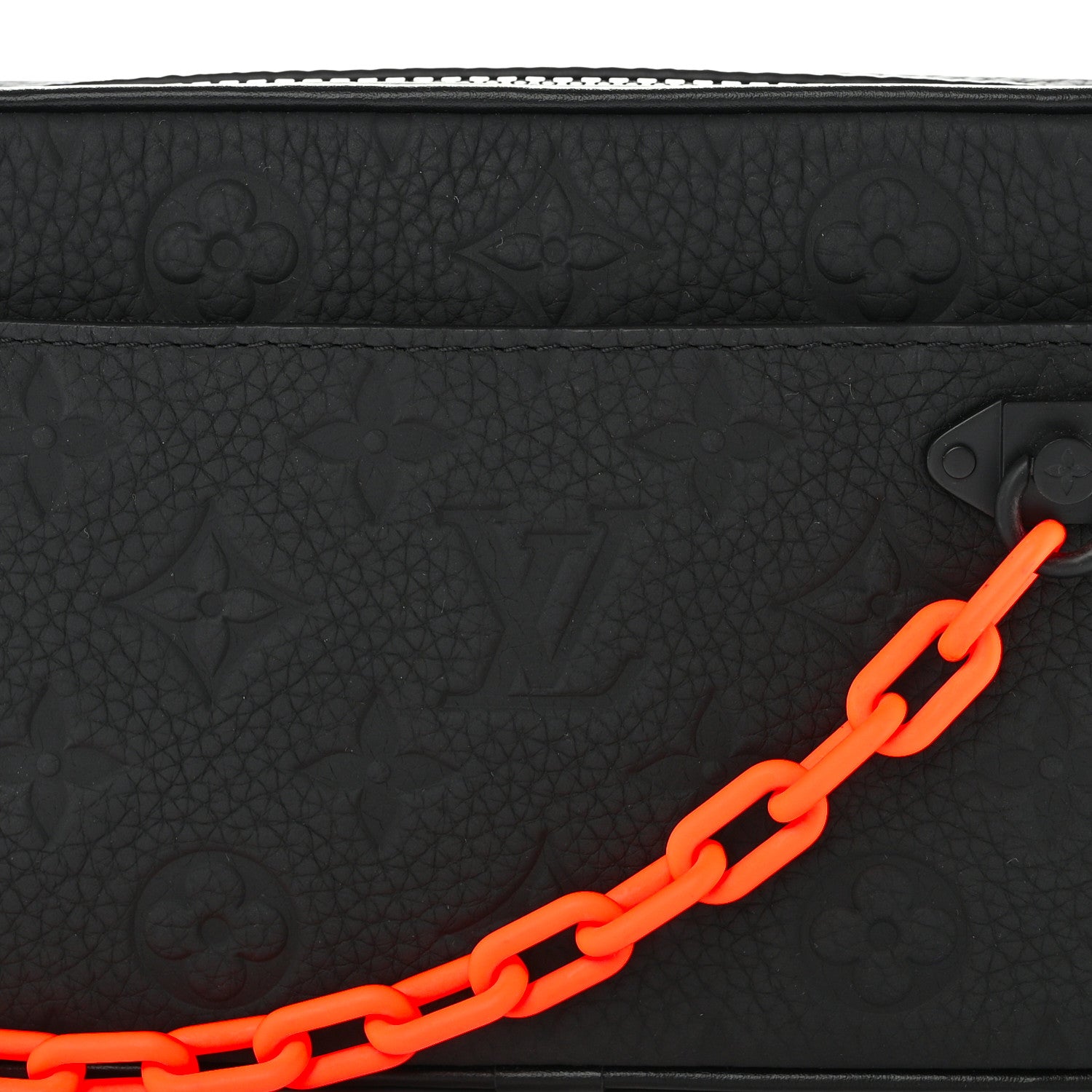 Louis Vuitton Taurillon Monogram Uniformes Solar Ray Soft Pochette Volga Belt Bag Black 8 of 10