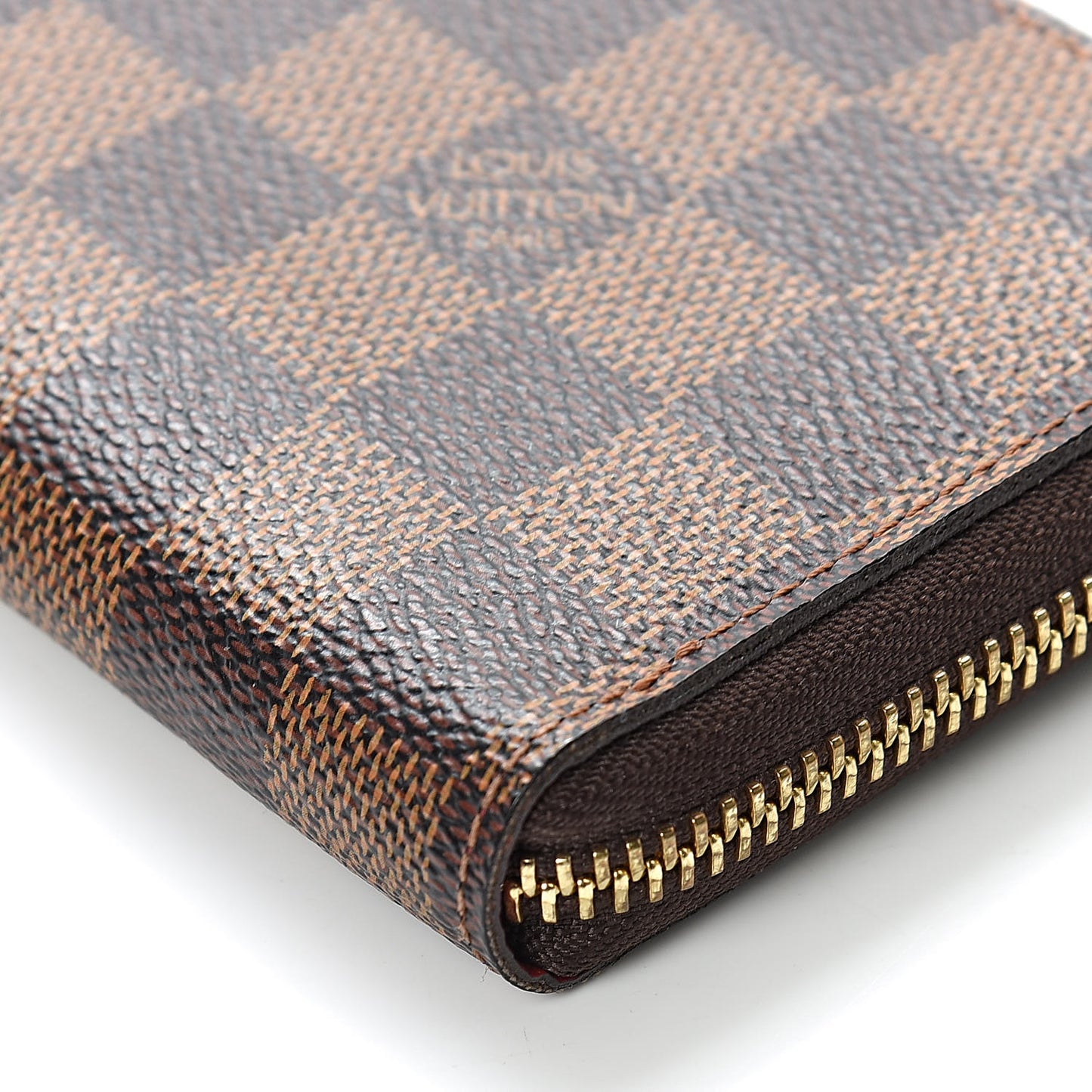 Damier Ebene Clemence Wallet Cherry