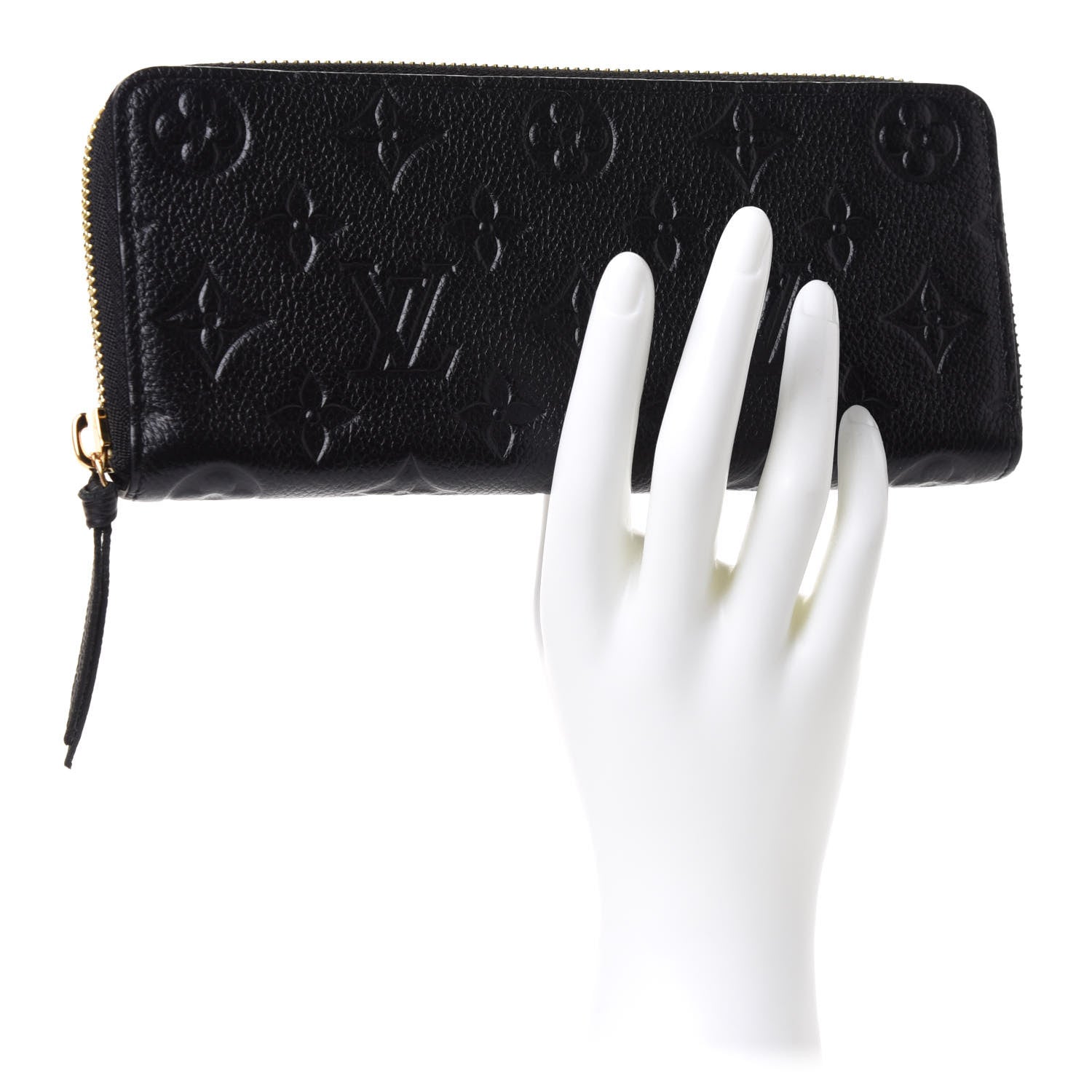 Louis Vuitton Empreinte Clemence Wallet Black 2 of 8