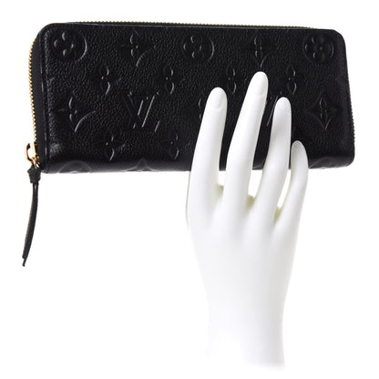 Louis Vuitton Empreinte Clemence Wallet Black 2 of 8