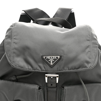 Prada Tessuto Nylon Saffiano Medium Backpack Anthracite 8 of 10