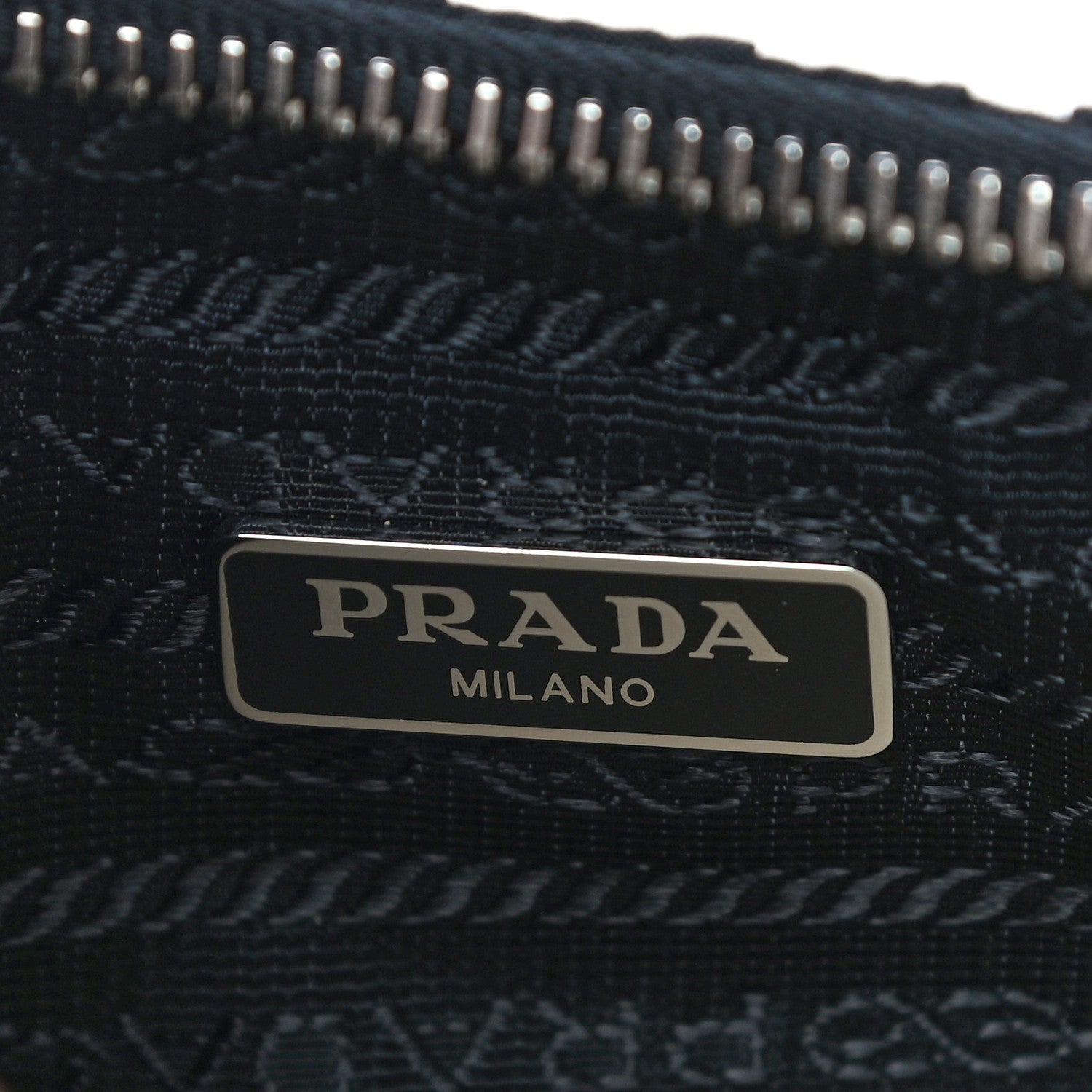 Prada Tessuto Nylon Gaufre Shoulder Bag Black 6 of 10