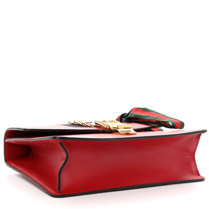 Gucci Calfskin Small Sylvie Shoulder Bag Hibiscus Red 4 of 10
