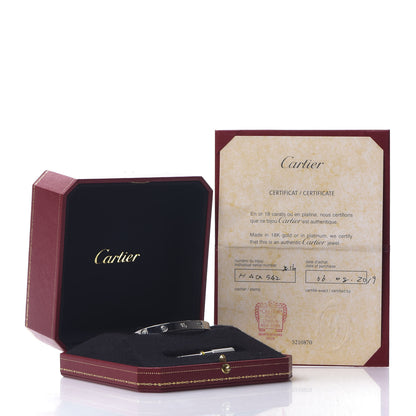 Cartier 18K White Gold 10 Diamond LOVE Bracelet 16 5 of 5