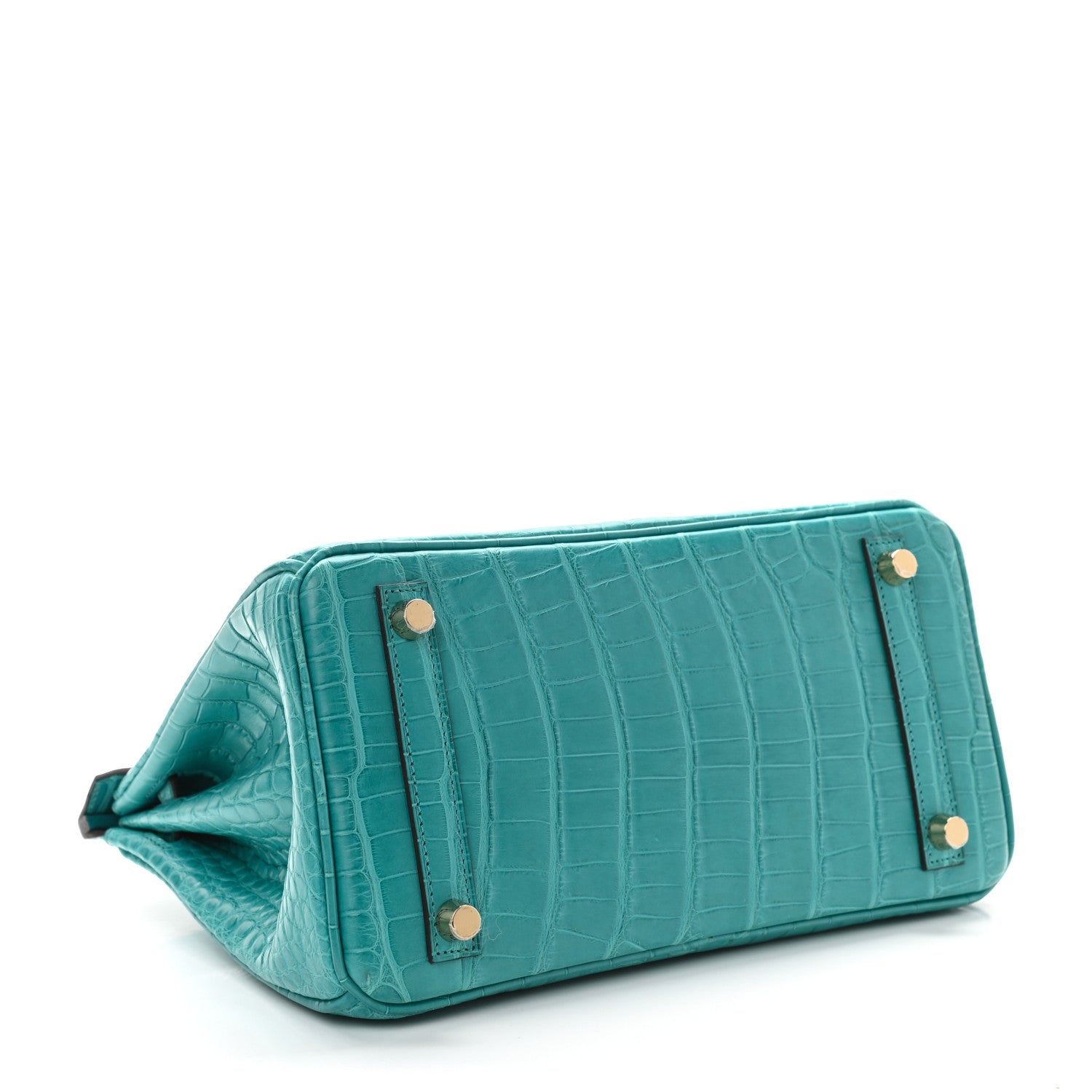 Hermes Matte Alligator Birkin 25 Bleu Paon 4 of 11