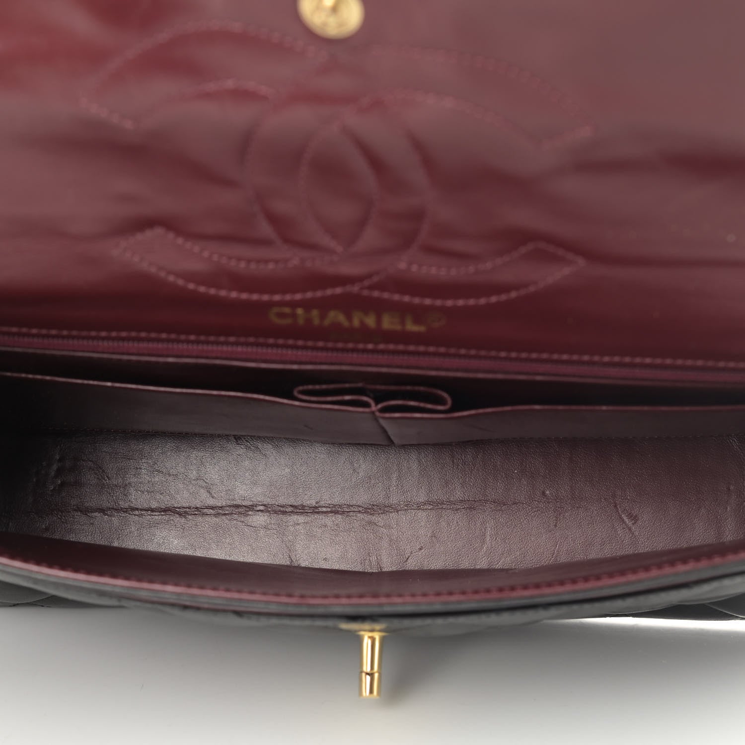 Chanel Lambskin Quilted Medium Double Flap Black 4 of 6