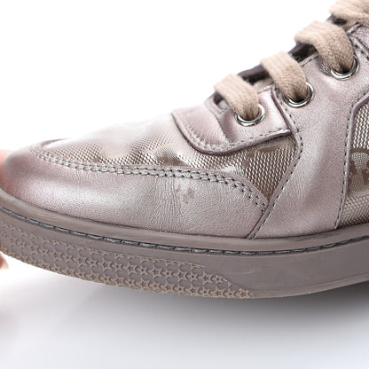 Gucci Imprime Monogram Coda High Top Sneakers 38.5 Mauve 8 of 10