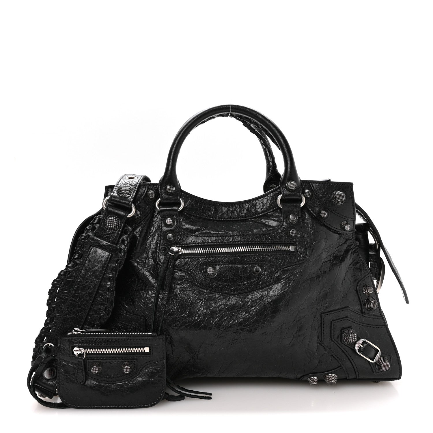 Balenciaga Agneau Arena Neo Cagole City Handbag Black 3 of 11