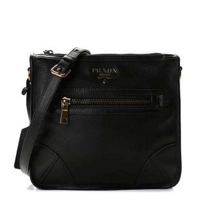 Prada Cervo Crossbody Black 1 of 9