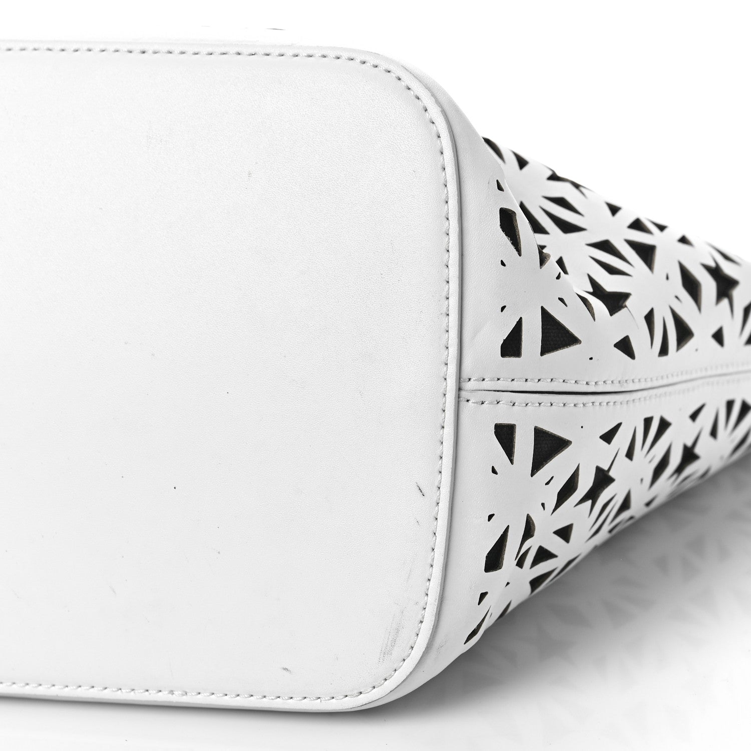 Givenchy Calfskin Lazer Cut Medium Antigona Tote Black White 10 of 13