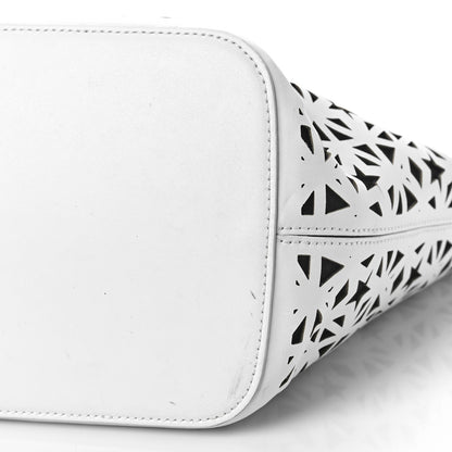 Givenchy Calfskin Lazer Cut Medium Antigona Tote Black White 10 of 13