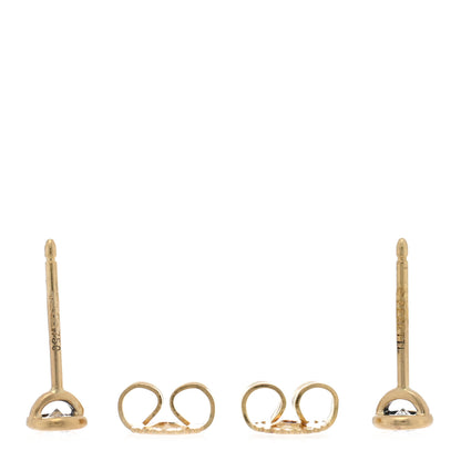 Tiffany 18K Yellow Gold Diamond .06ctw Elsa Peretti Diamonds By The Yard Earrings 3 of 4