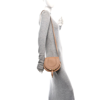 Chloe Grained Calfskin Small Marcie Saddle Bag Light Tan 2 of 11