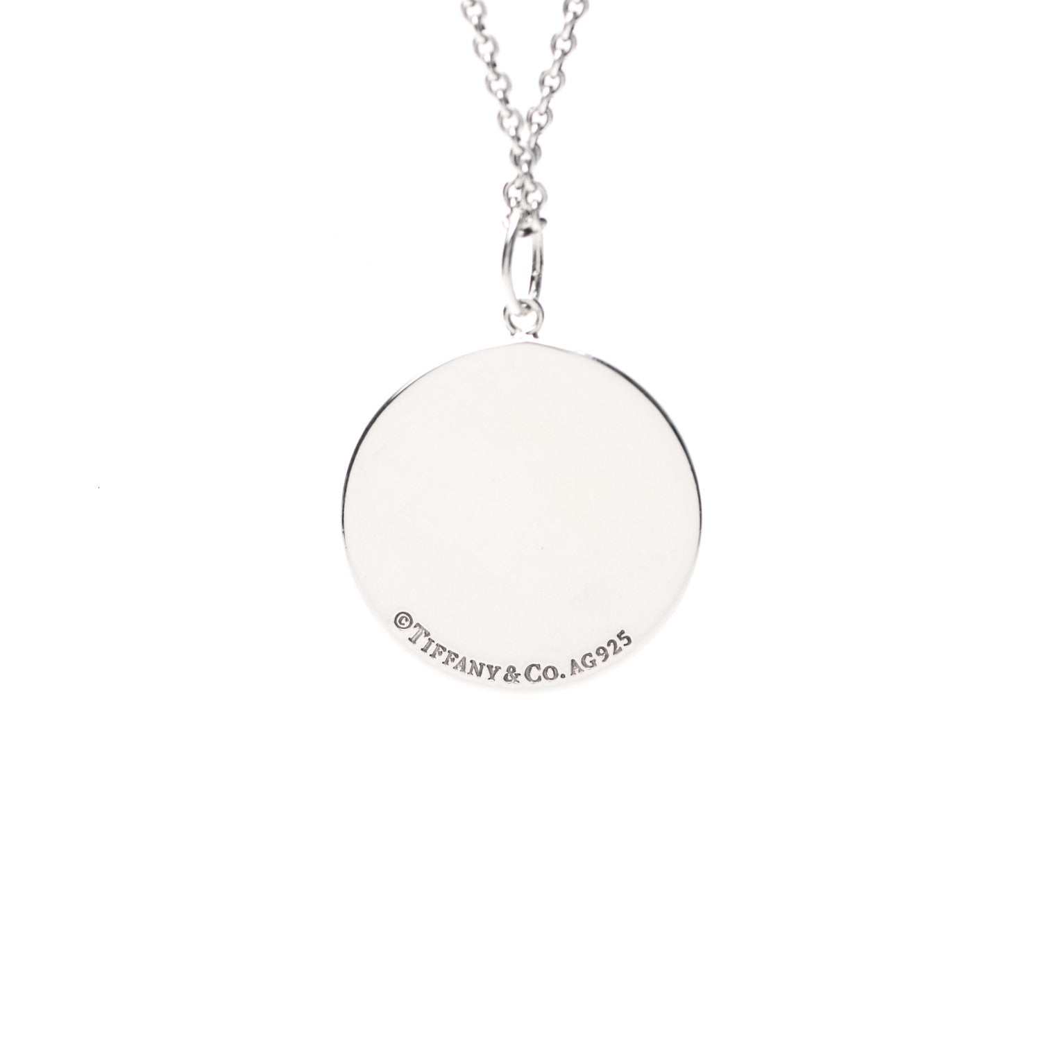 Tiffany Sterling Silver New York Round Tag Necklace 4 of 4