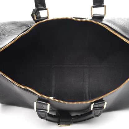 Louis Vuitton Epi Keepall 45 Black 5 of 14