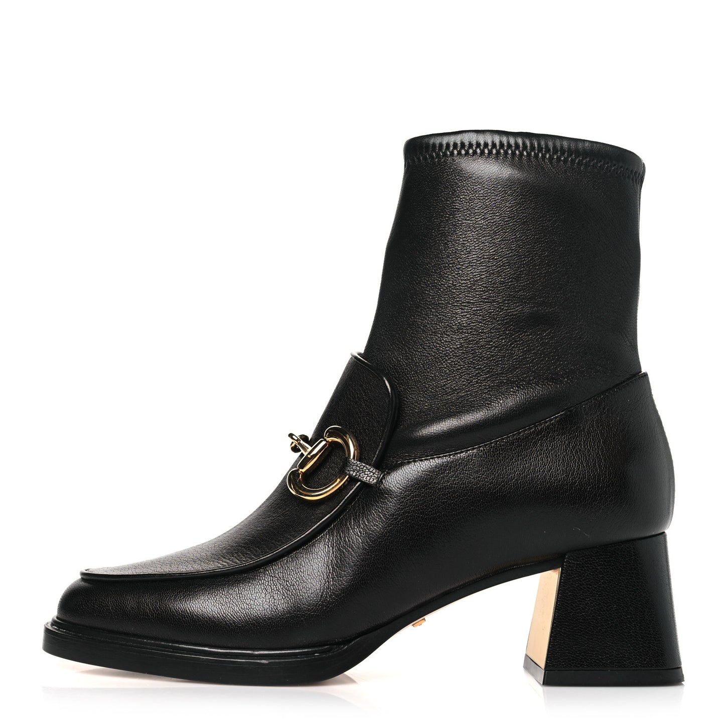Quentin Nappa Stretch Granada Kid Horsebit 55mm Ankle Boots 38 Black