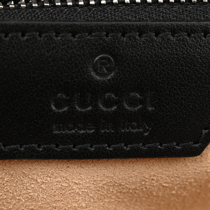 Gucci Calfskin Matelasse Aria Small GG Marmont Shoulder Bag Black 6 of 10