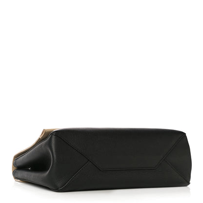 Louis Vuitton Soft Calfskin Lockme II Top Handle Vanille Black 4 of 11