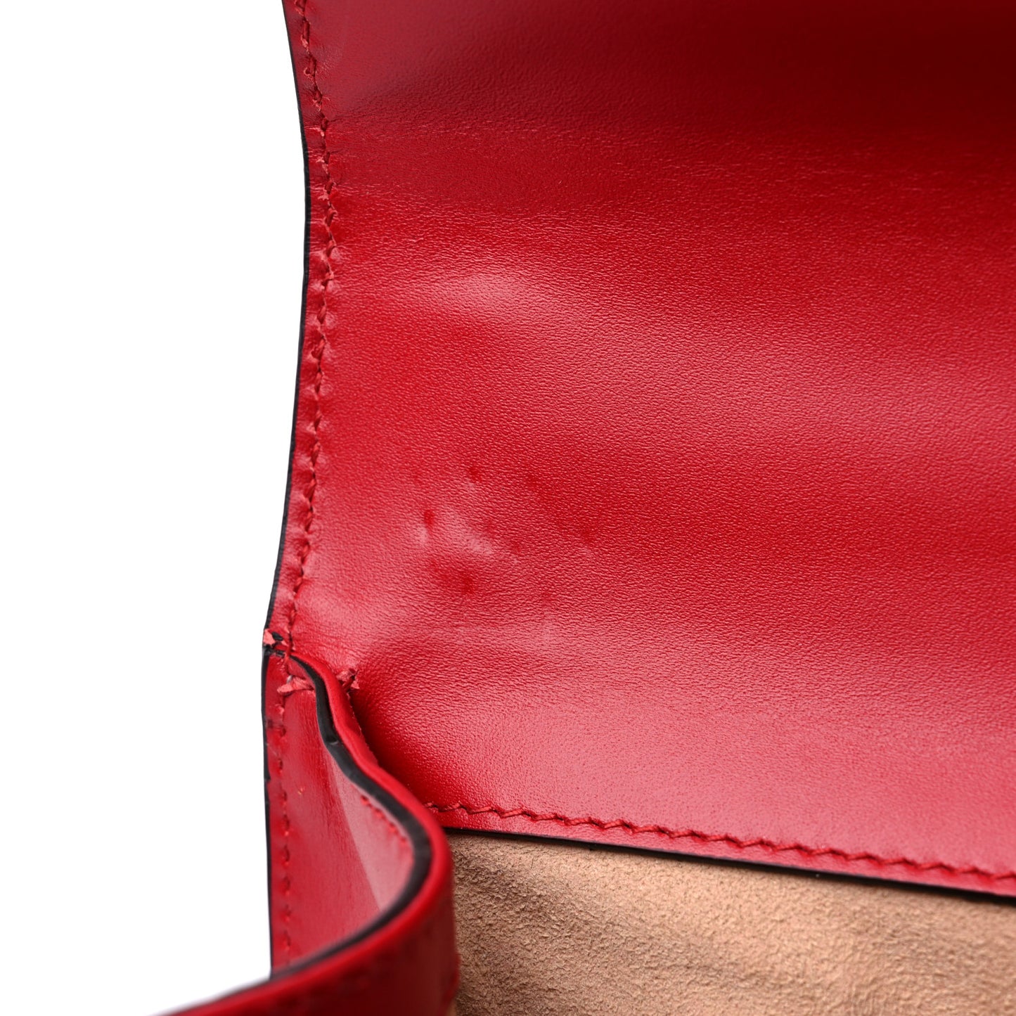 Guccissima Small Padlock Shoulder Bag Hibiscus Red