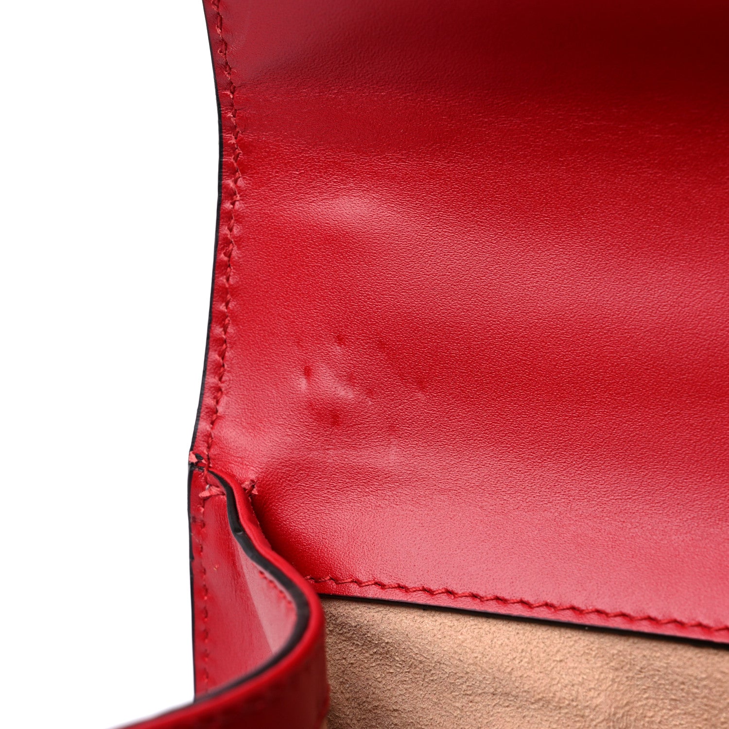 Gucci Guccissima Small Padlock Shoulder Bag Hibiscus Red 11 of 11