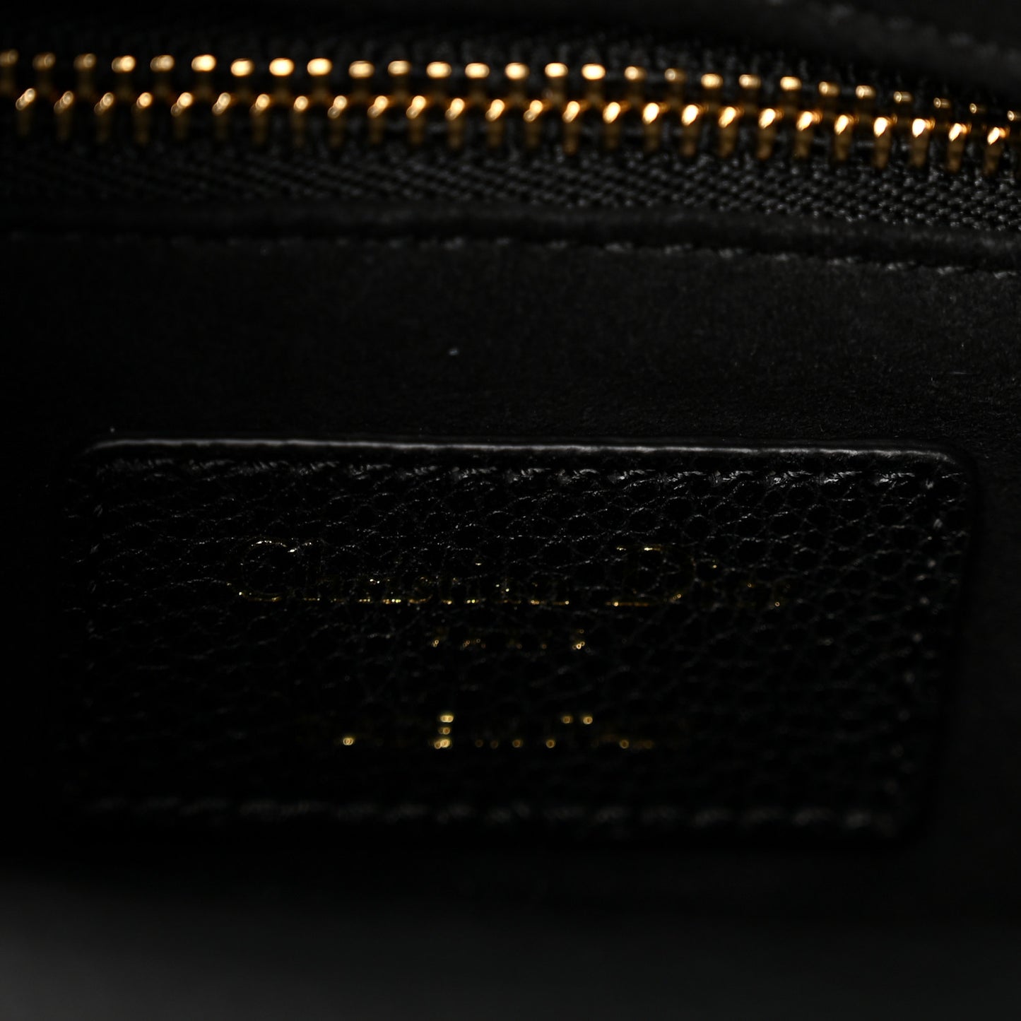 Grained Calfskin Cannage Small Lady Dior Black