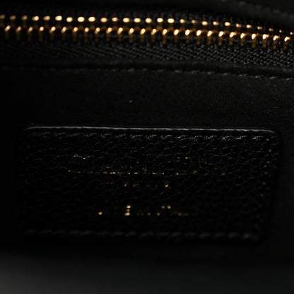 Christian Dior Grained Calfskin Cannage Small Lady Dior Black 6 of 11