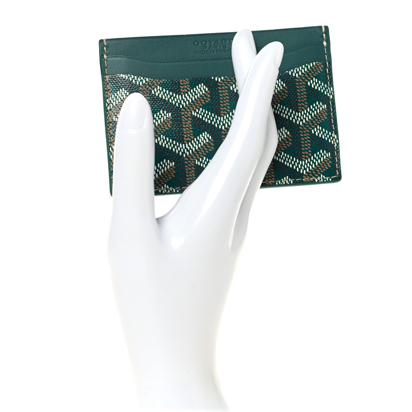 Goyardine Saint Sulpice Card Holder Green