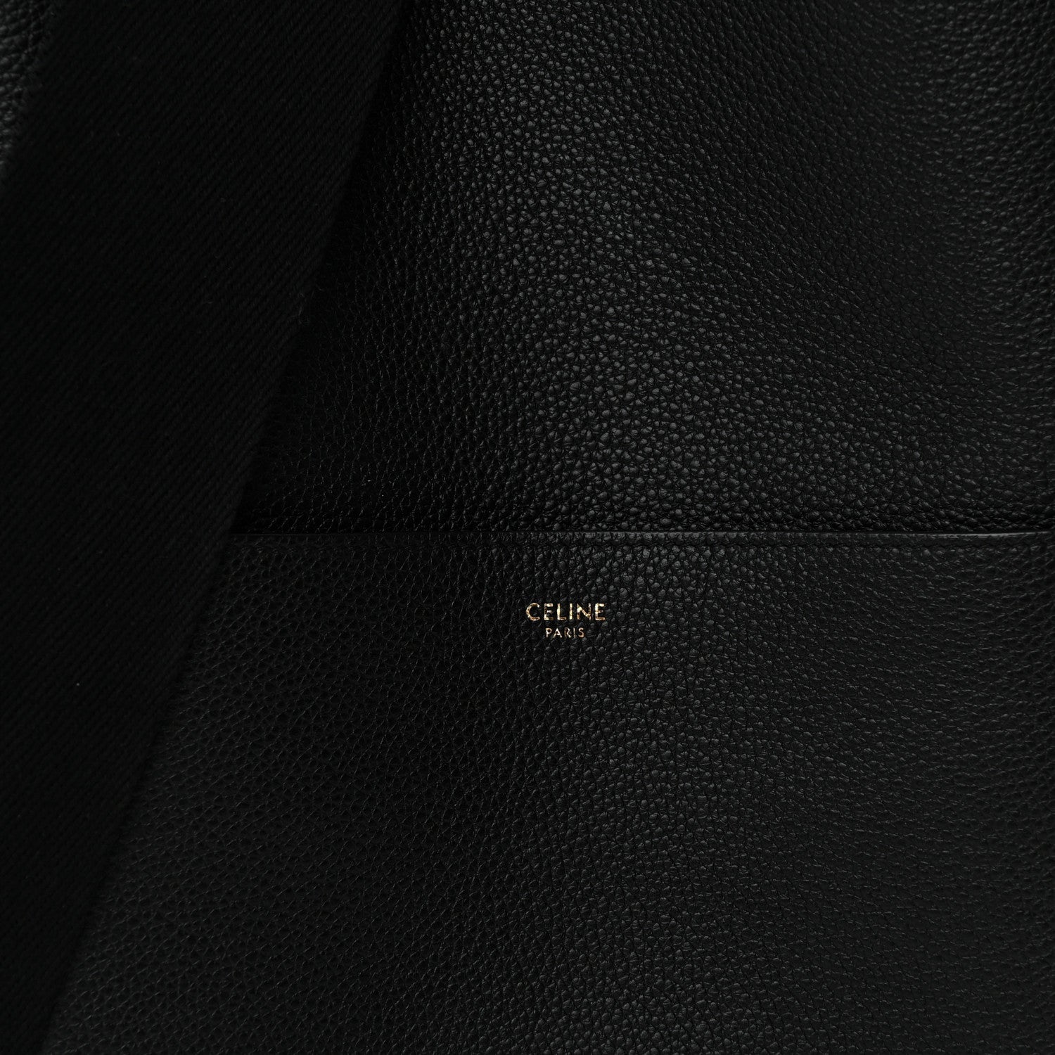 Celine Soft Grained Calfskin Sangle Bucket Bag Black 8 of 10