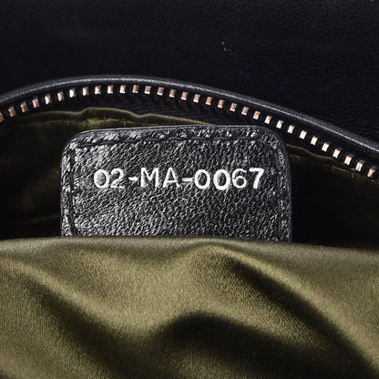 Christian Dior Lambskin Fish Scale Detail Medium Lady Dior Black 7 of 7