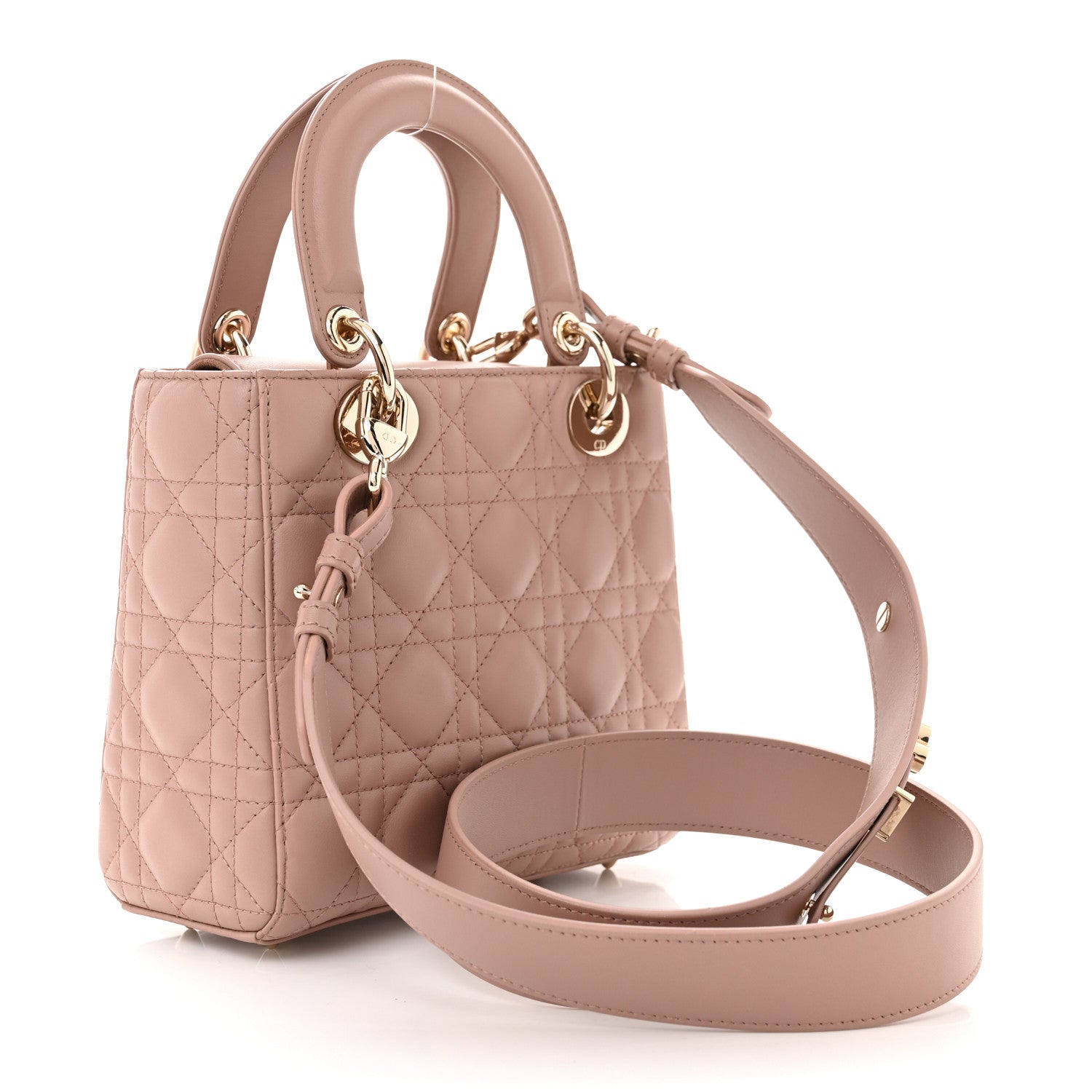 Christian Dior Lambskin Cannage Small My ABCDior Lady Dior Fard 3 of 10