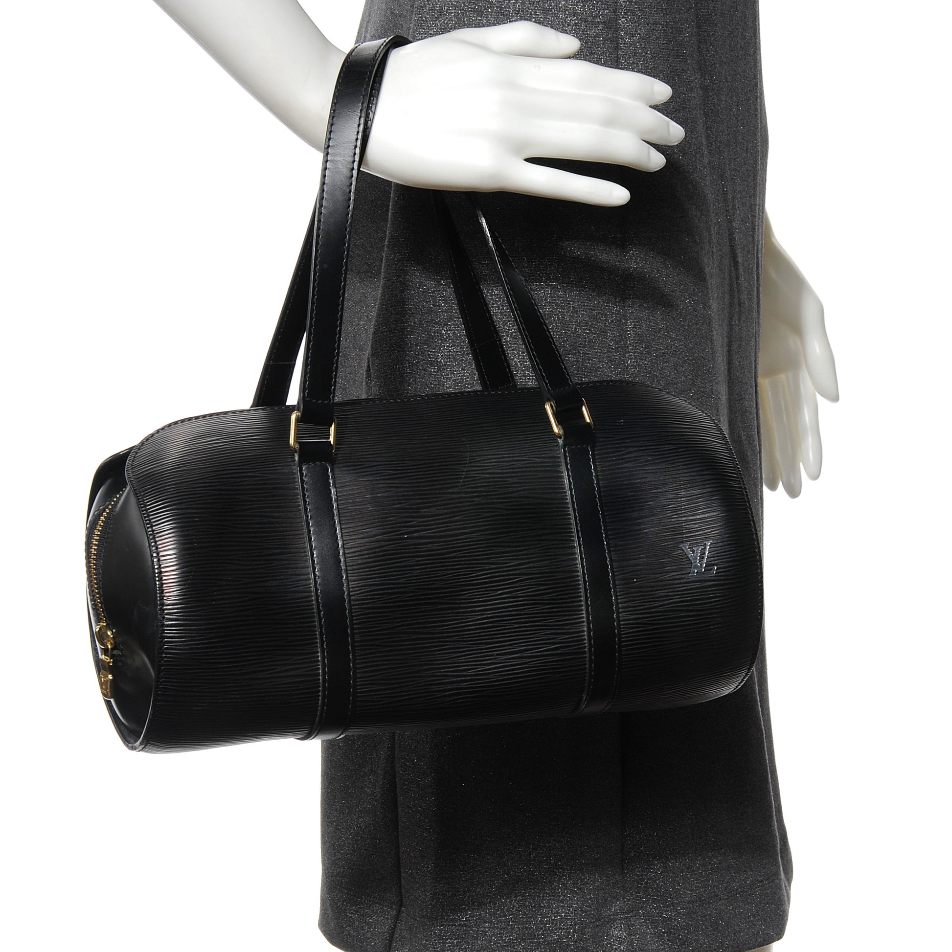 Louis Vuitton Epi Soufflot Black 2 of 7
