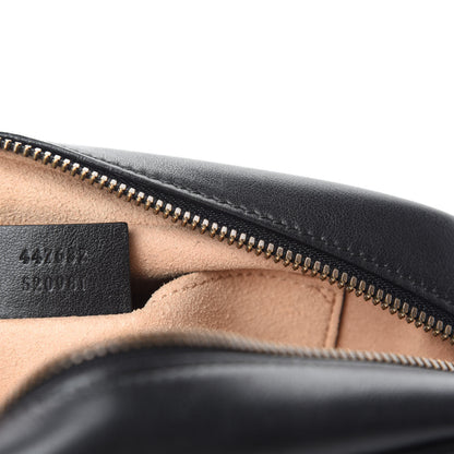 Gucci Calfskin Matelasse Small GG Marmont Chain Shoulder Bag Black 11 of 12