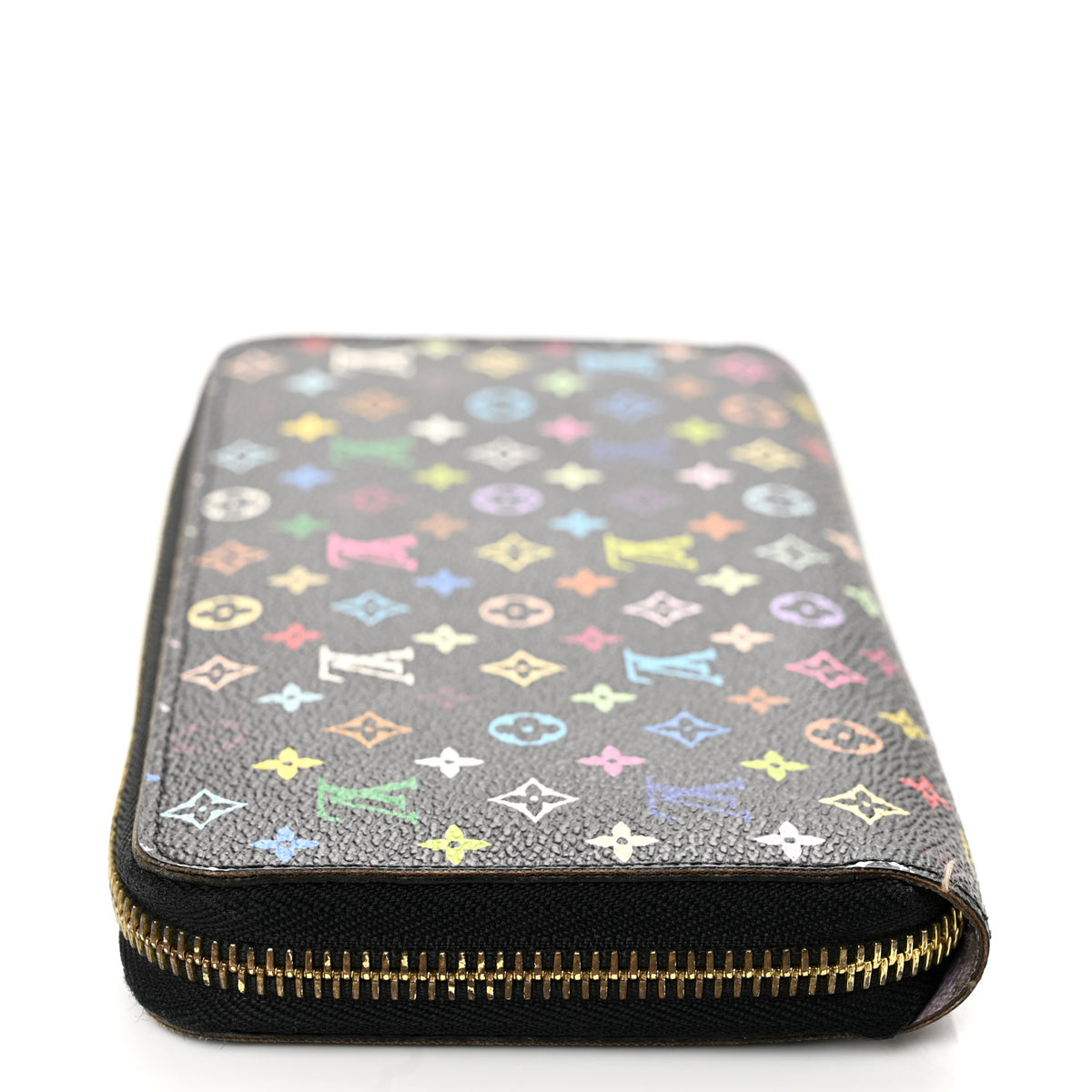 Louis Vuitton Monogram Multicolor Zippy Wallet Black Violet 11 of 11