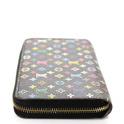 Louis Vuitton Monogram Multicolor Zippy Wallet Black Violet 11 of 11