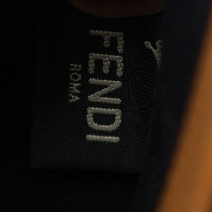 Fendi Glazed Fabric Vitello Century FF 1974 Stamp Patch Medium Peekaboo Defender Cover Mogano Panna Caramello 5 of 11