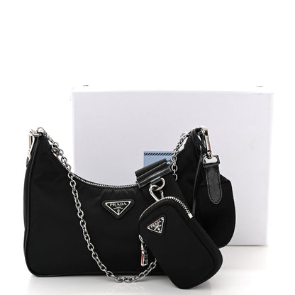 Prada Nylon Re-Edition 2005 Shoulder Bag Black 15 of 15