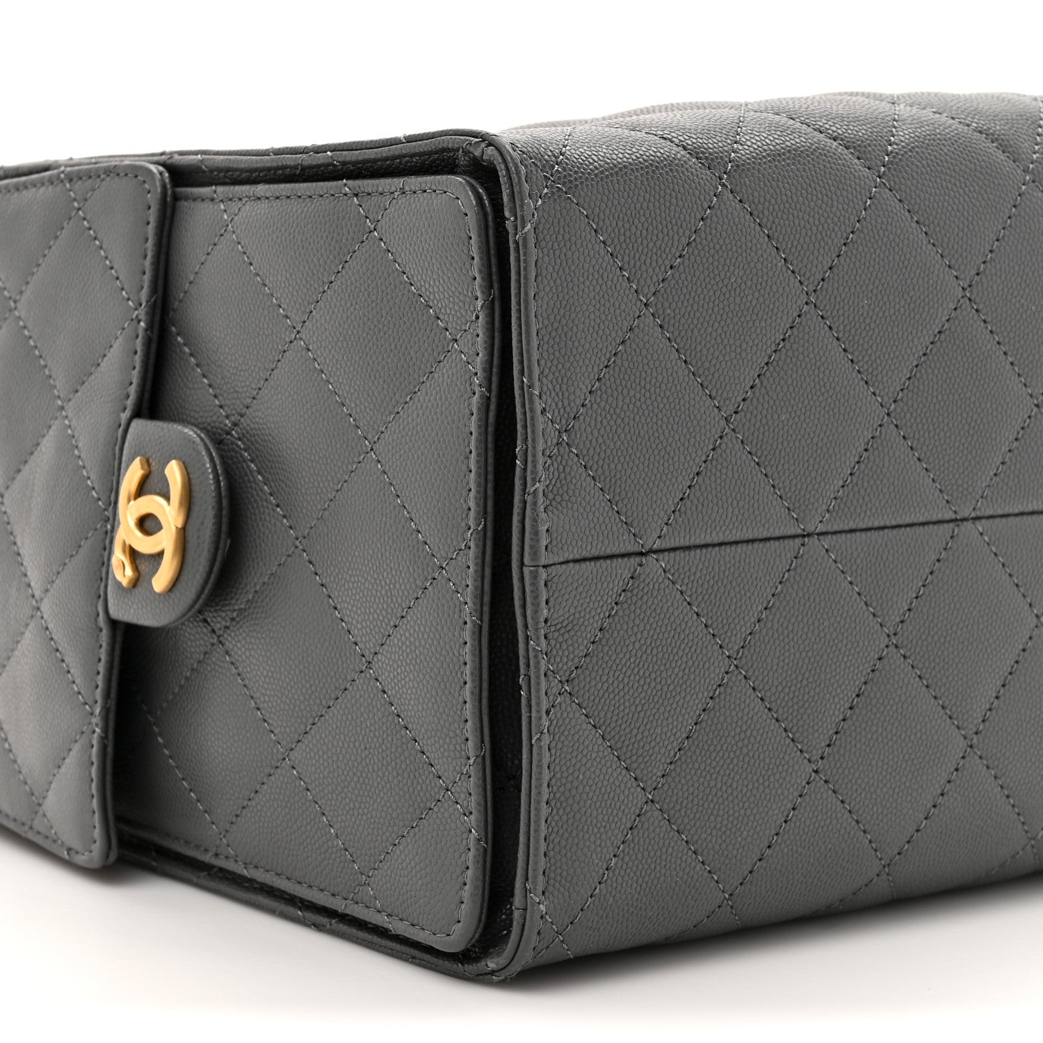 Chanel Caviar Quilted Medium Chanel 25 Handbag Dark Grey 11 of 11