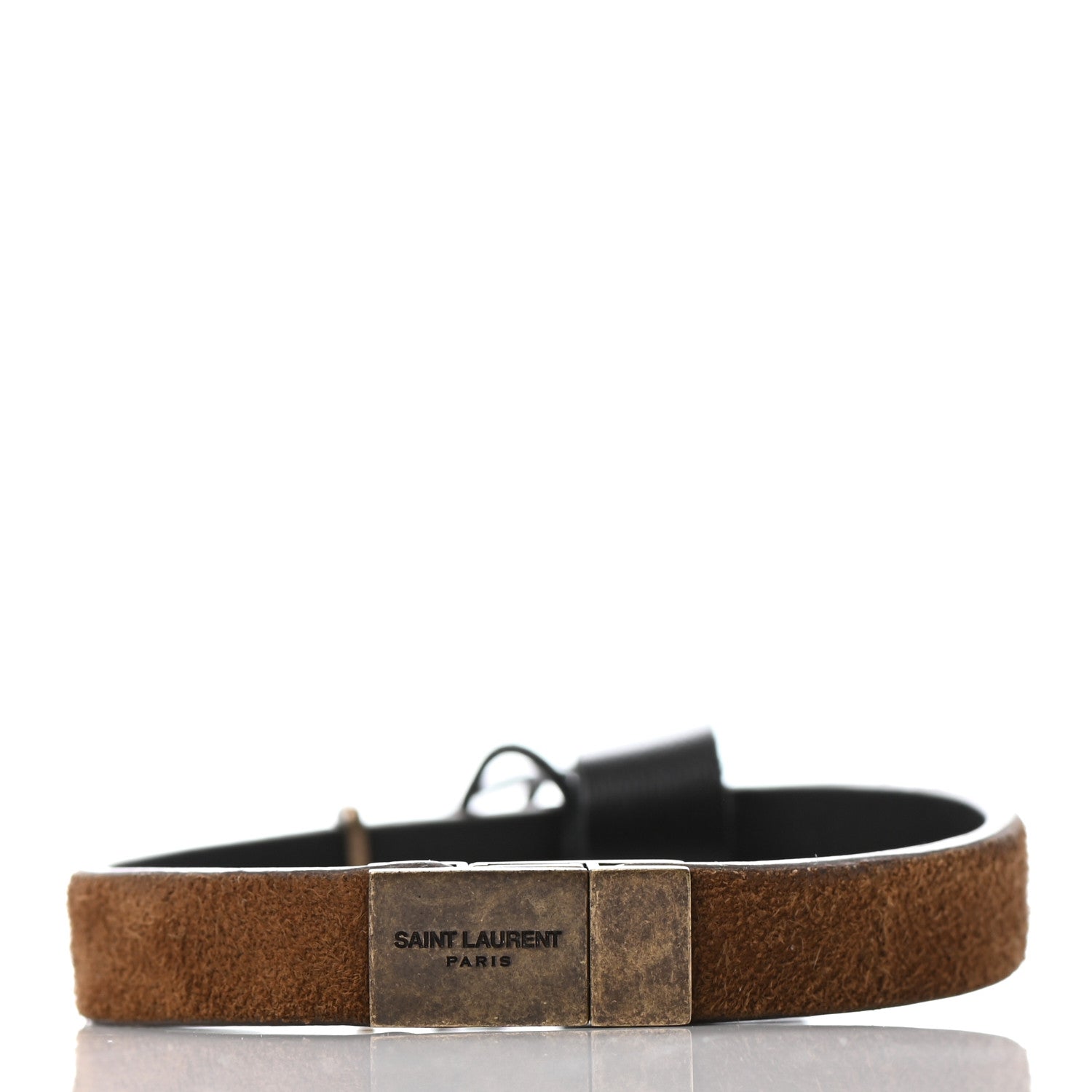 Saint Laurent Suede Opyum Bracelet M Dark Land 3 of 5