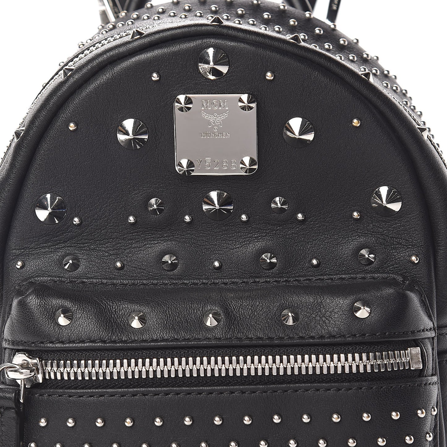 Calfskin Stud X-Mini Stark Bebe Boo Backpack Black