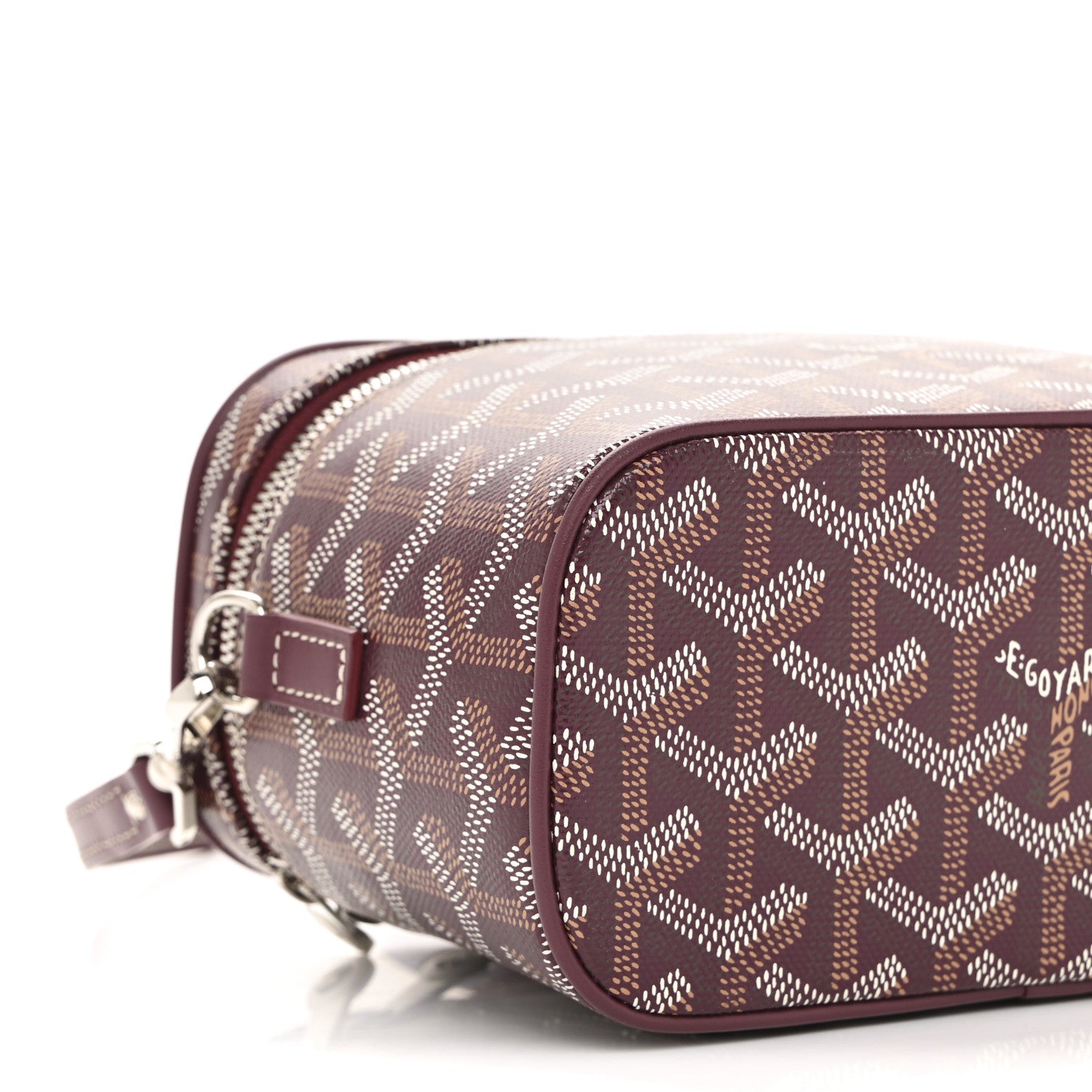 Goyard Goyardine Muse Mini Vanity Case Burgundy 8 of 10