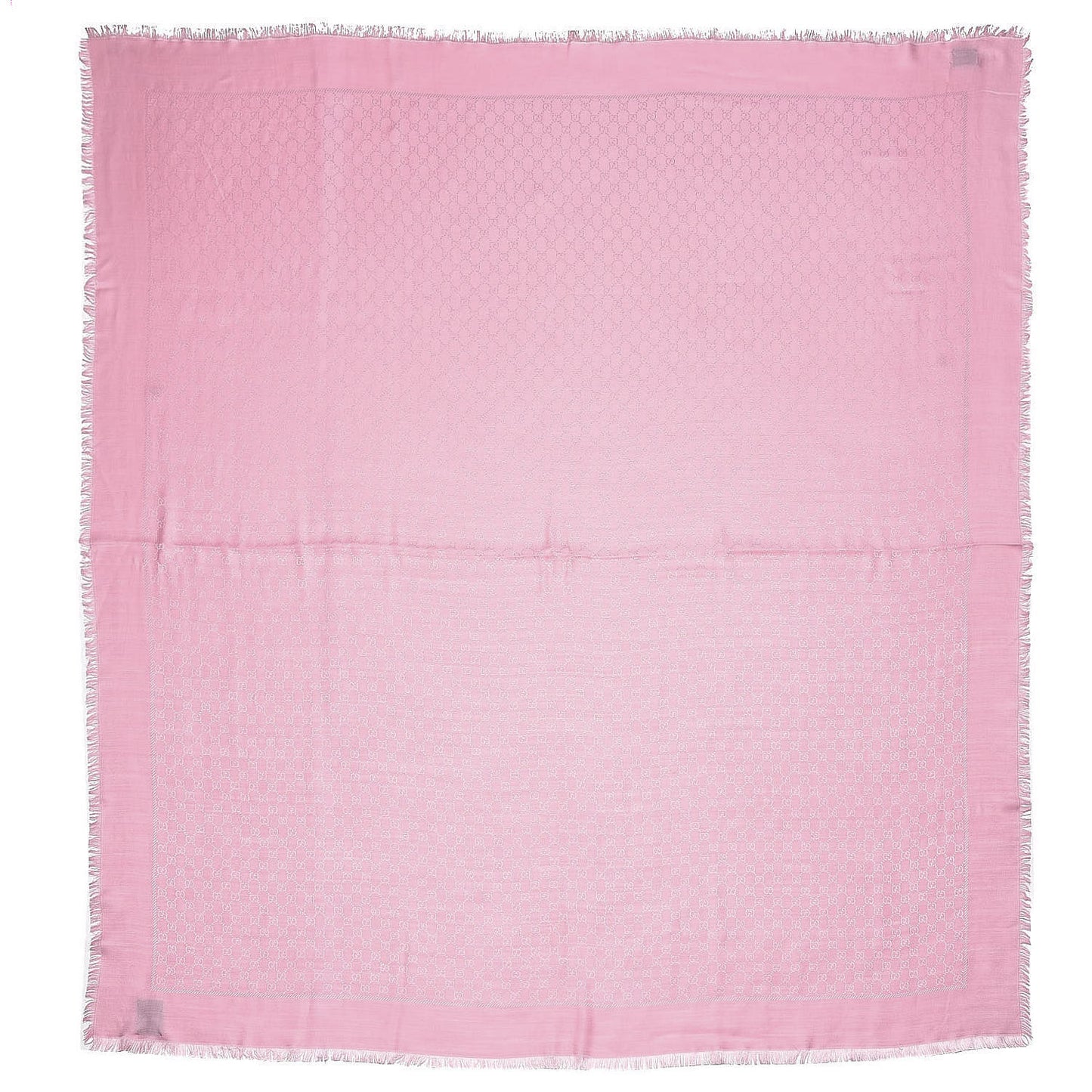 Wool Silk GG Monogram GGNat Plus Scarf Rose