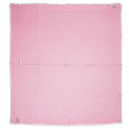 Gucci Wool Silk GG Monogram GGNat Plus Scarf Rose 1 of 3