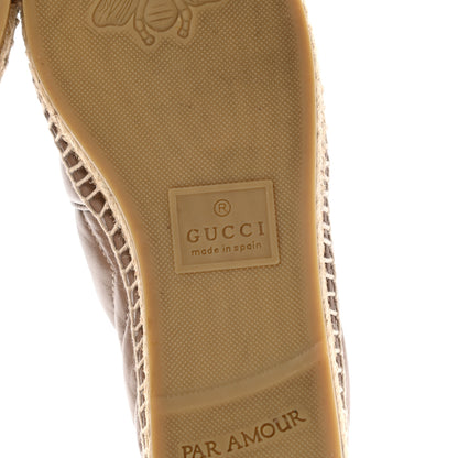 Gucci Nappa Matelasse GG Marmont Espadrilles 37.5 Porcelain Rose 6 of 14